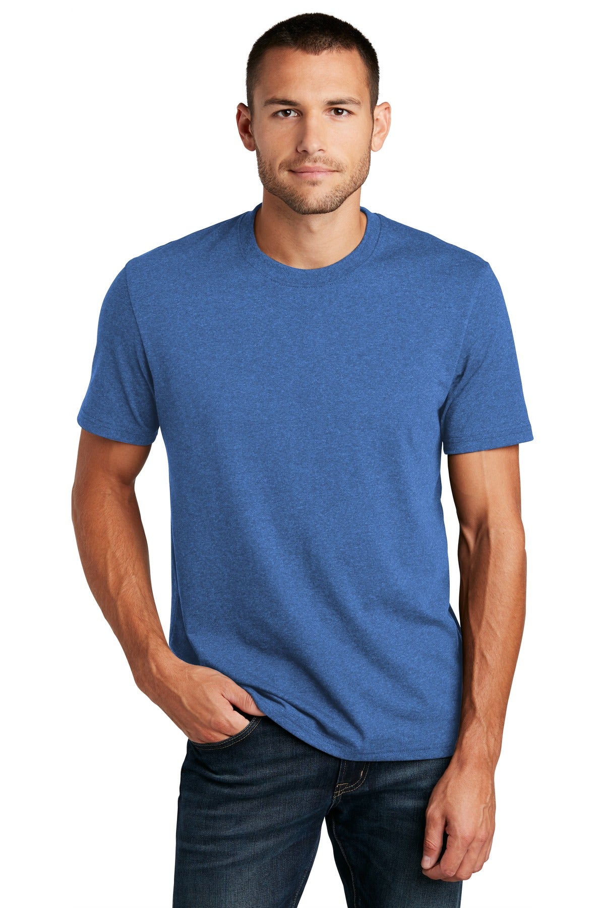 District Re-Tee DT8000 - Blue Heather - front