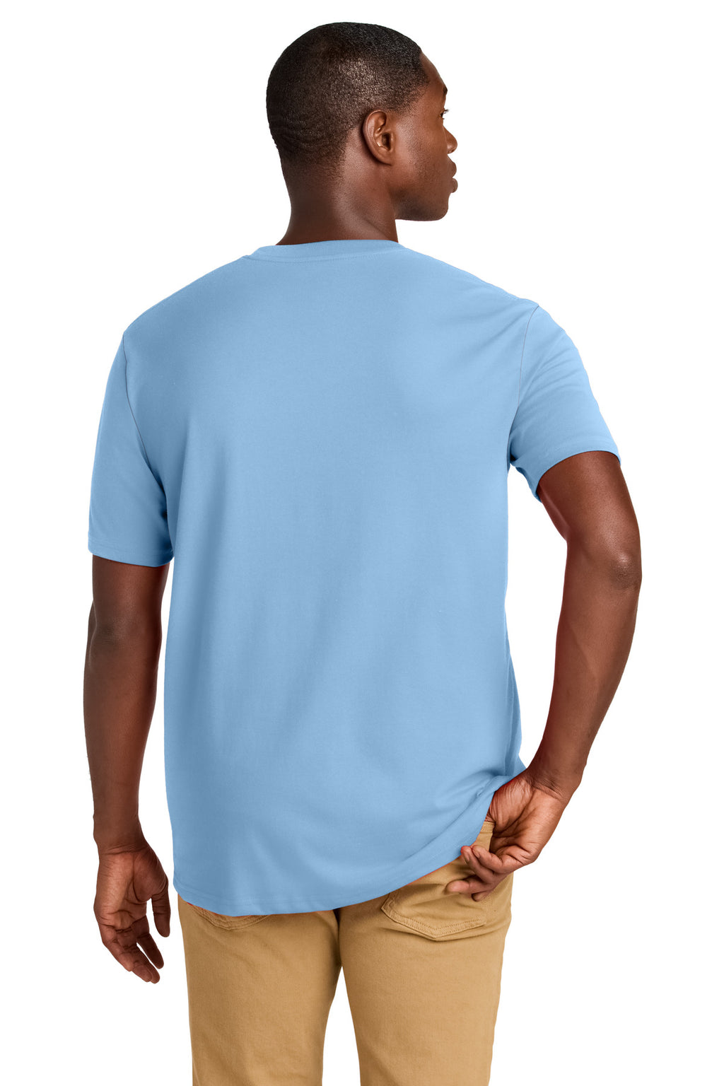 District Re-Tee DT8000 - Crystal Blue - back