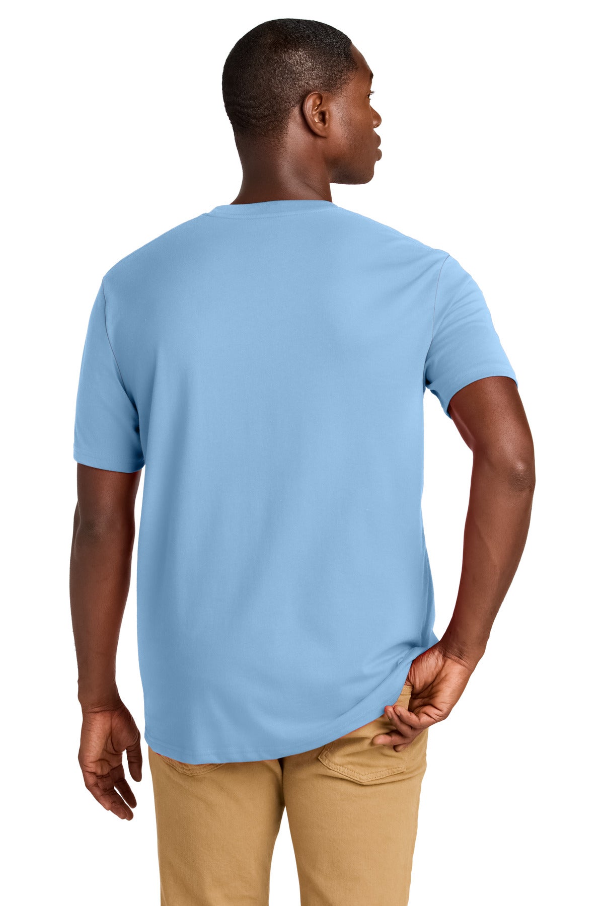 District Re-Tee DT8000 - Crystal Blue - back