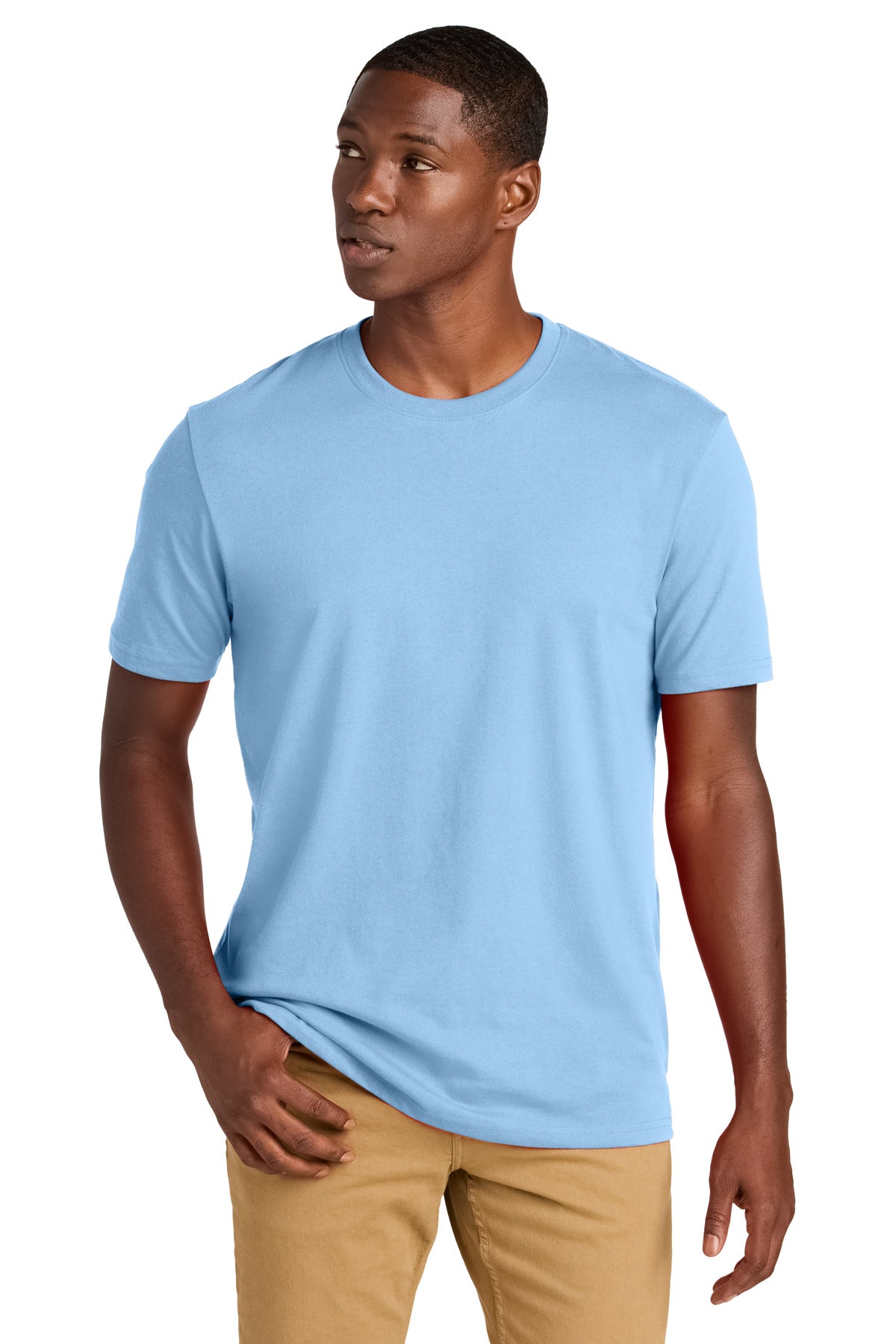 District Re-Tee DT8000 - Crystal Blue - front