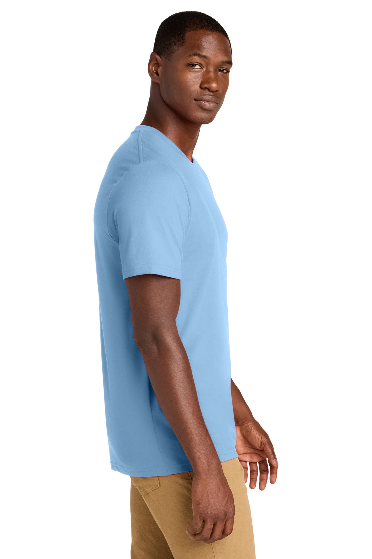 District Re-Tee DT8000 - Crystal Blue - side
