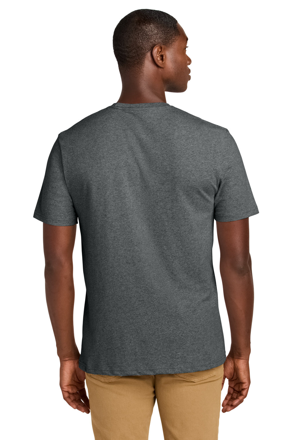 District Re-Tee DT8000 - Deep Grey Heather - back