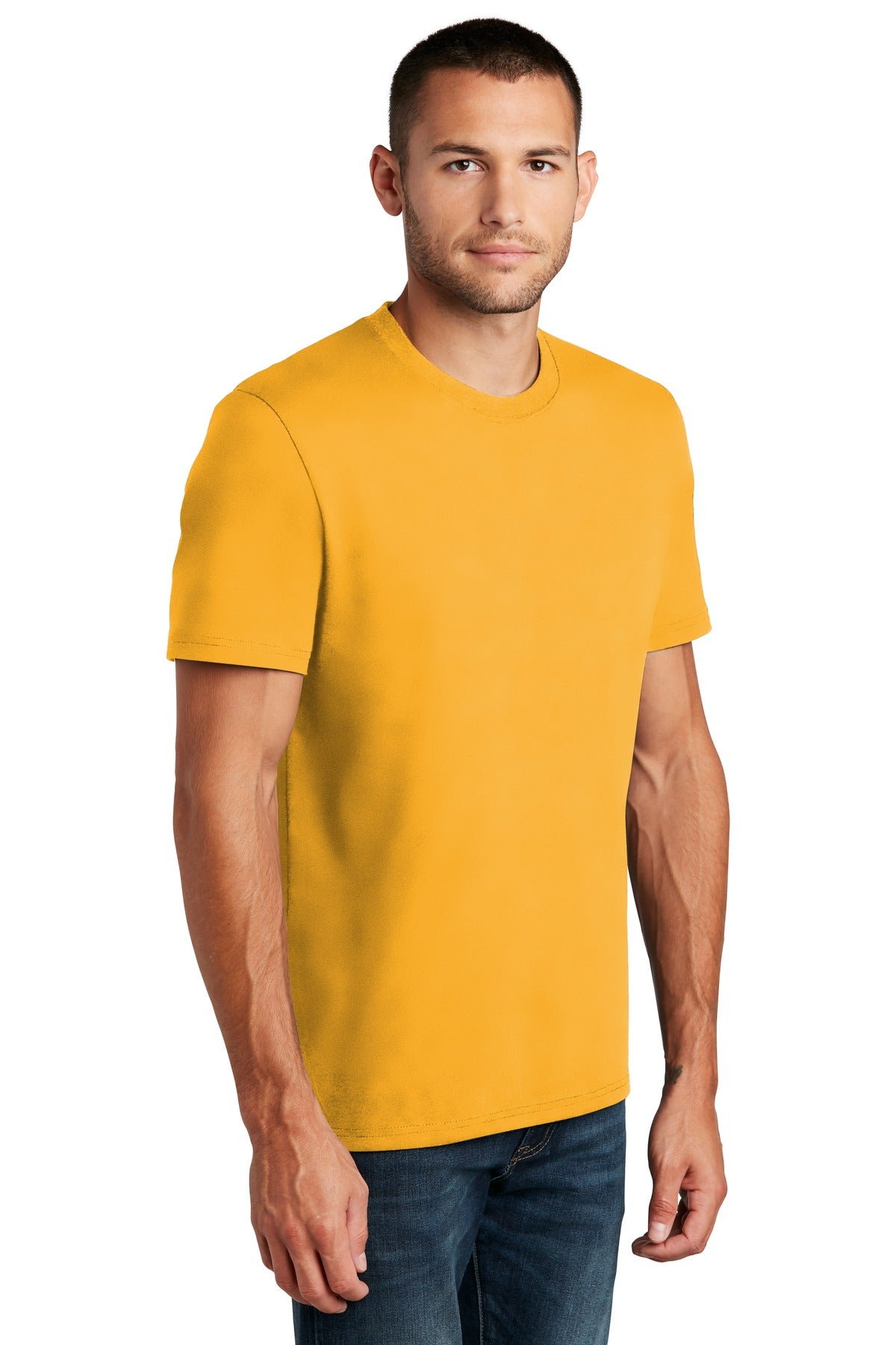 District Re-Tee DT8000 - Maize Yellow - three_q
