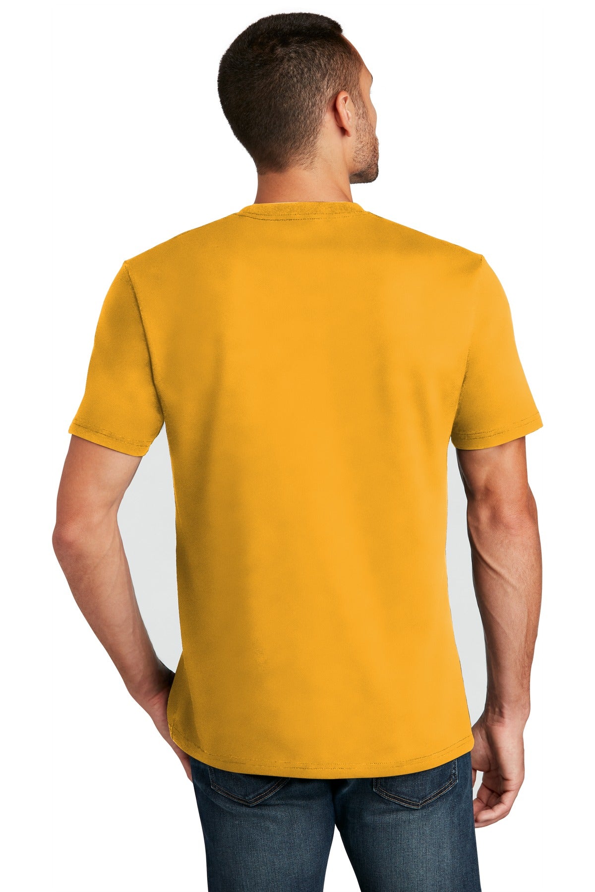 District Re-Tee DT8000 - Maize Yellow - back