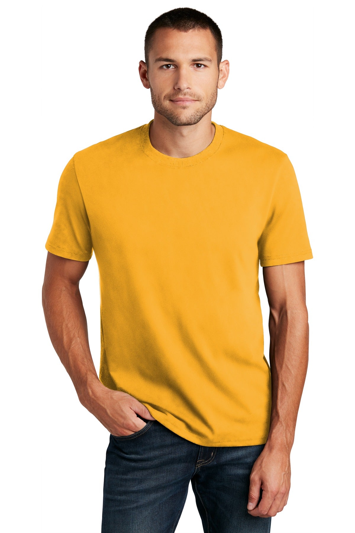 District Re-Tee DT8000 - Maize Yellow - front
