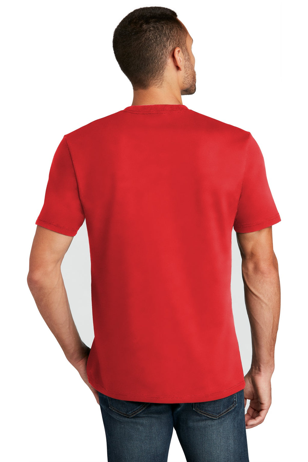 District Re-Tee DT8000 - Ruby Red - back