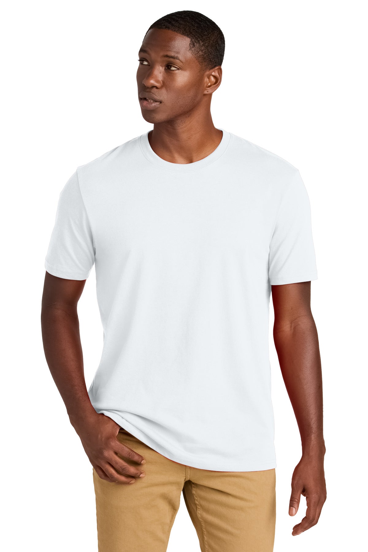 District Re-Tee DT8000 - White - front