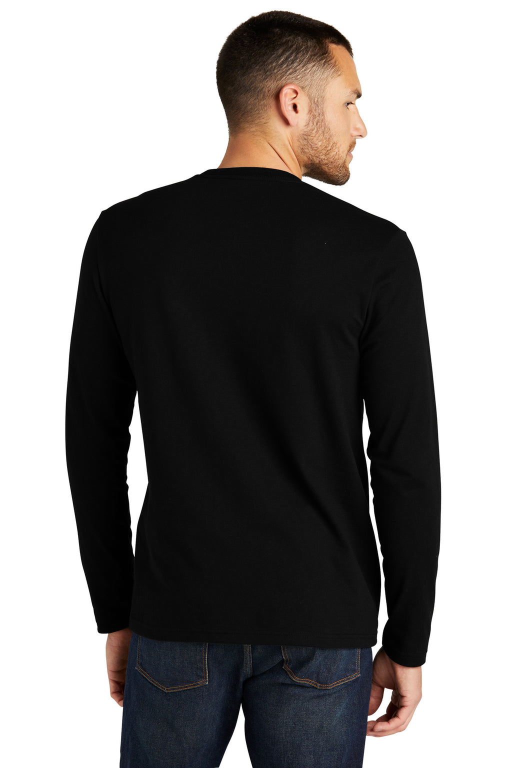District Re-Tee Long Sleeve DT8003 - Black - back