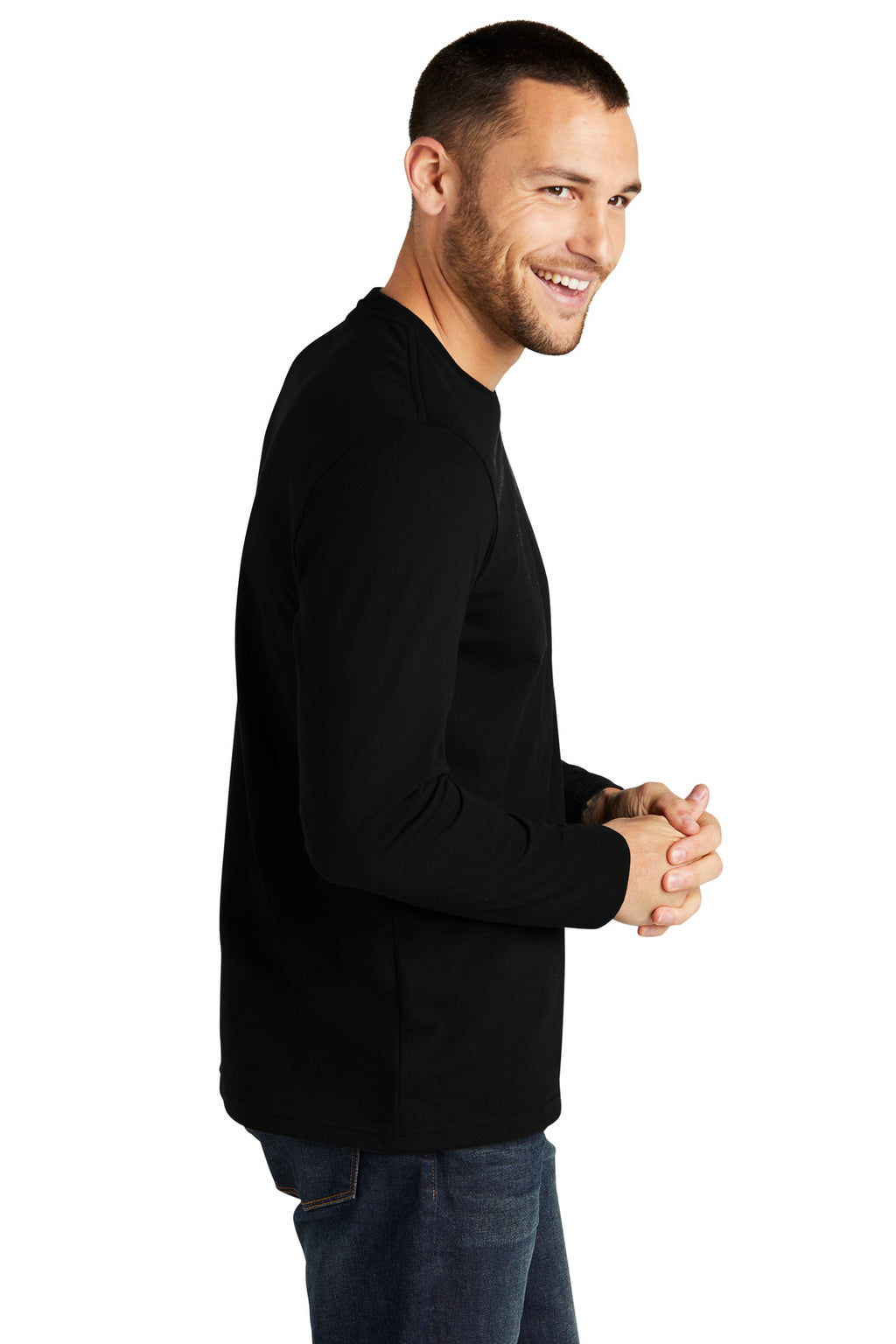 District Re-Tee Long Sleeve DT8003 - Black - side