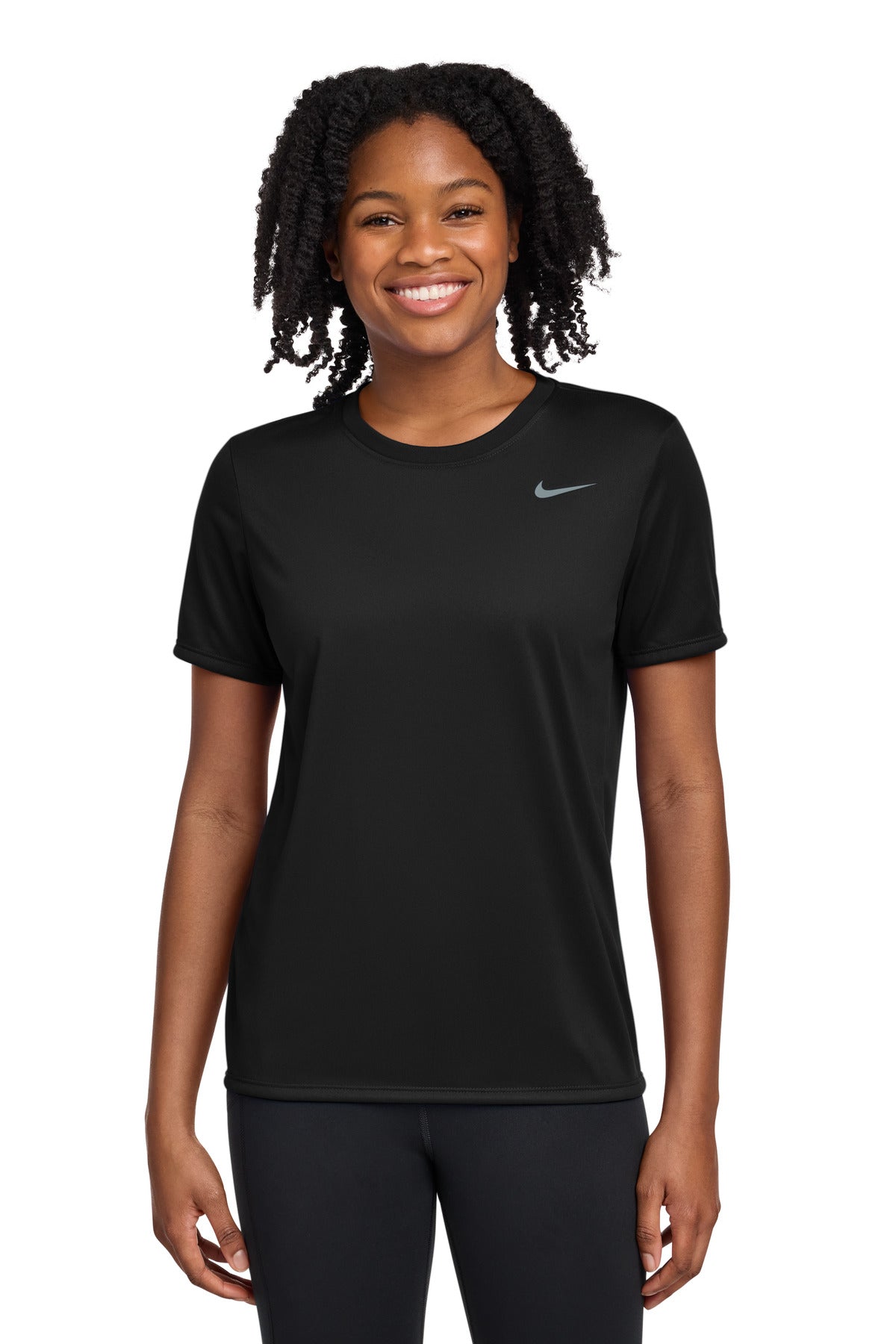 Nike Women's Team rLegend Tee DV7312 - Black - front