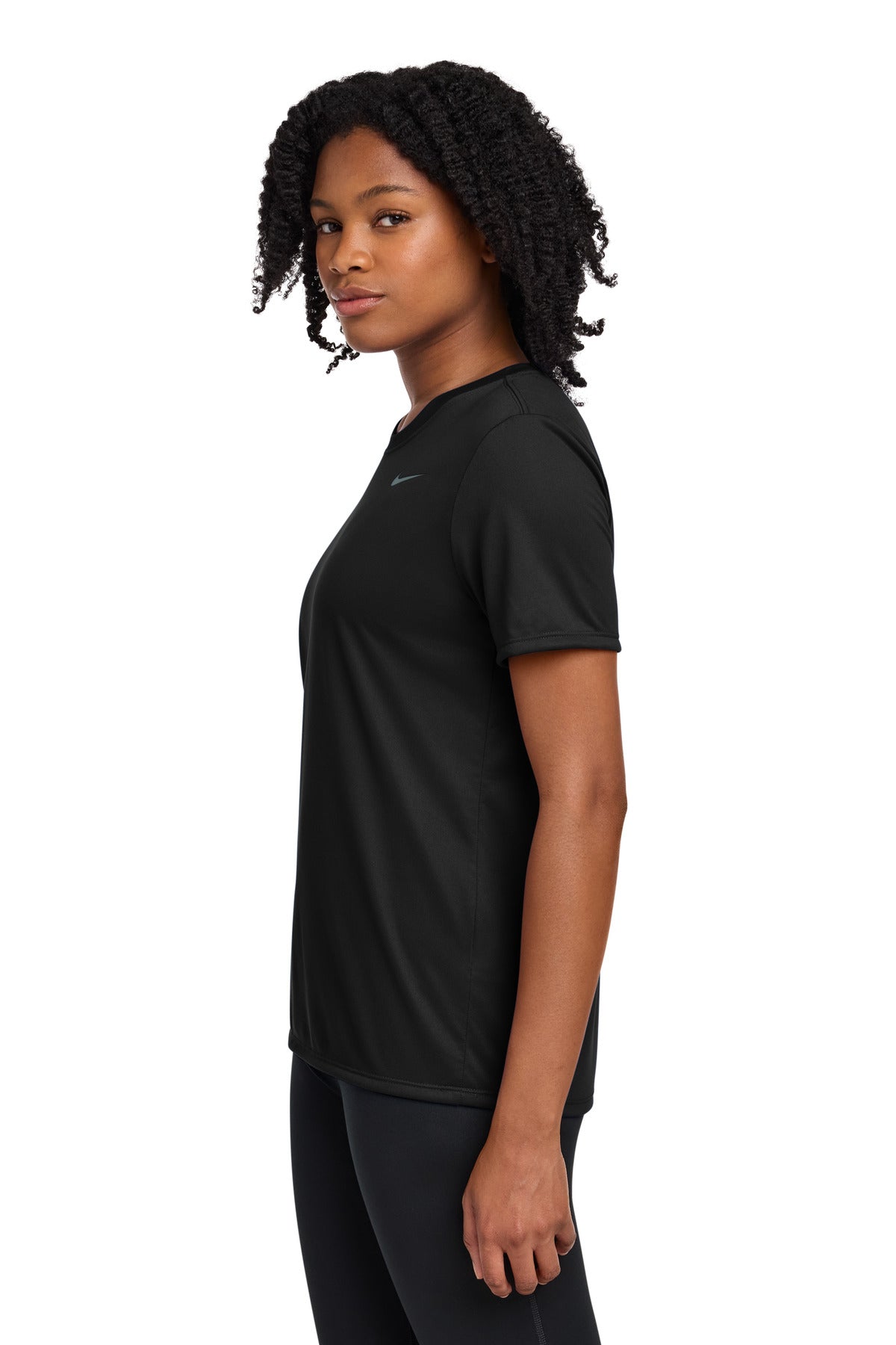 Nike Women's Team rLegend Tee DV7312 - Black - side