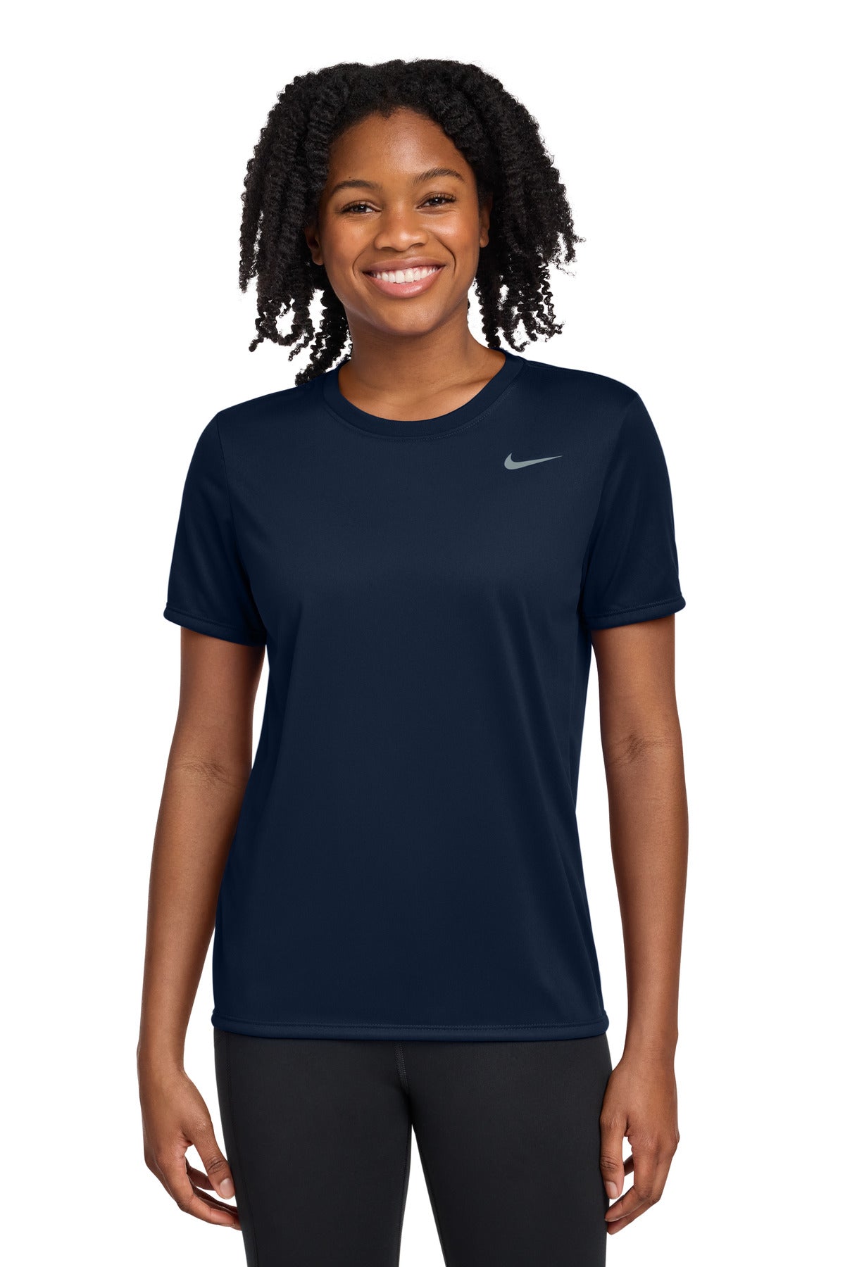 Nike Women's Team rLegend Tee DV7312 - College Navy - front