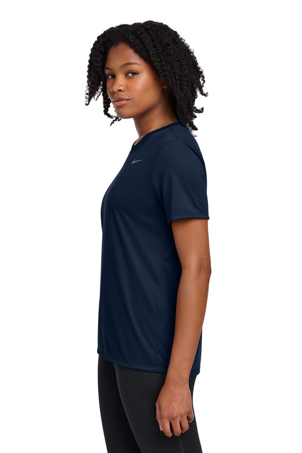 Nike Women's Team rLegend Tee DV7312 - College Navy - side