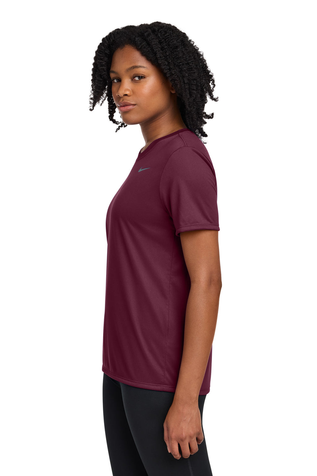 Nike Women's Team rLegend Tee DV7312 - Deep Maroon - side