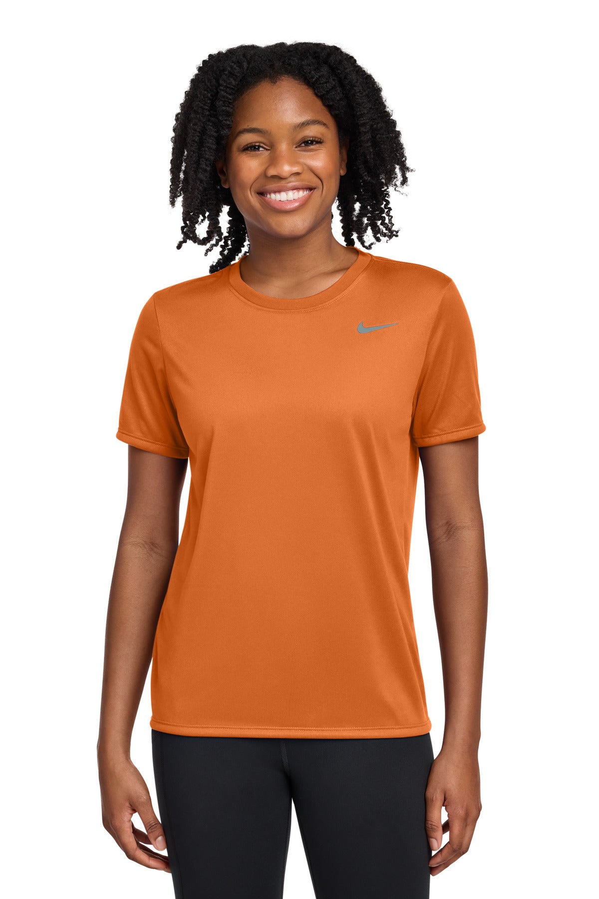Nike Women's Team rLegend Tee DV7312 - Desert Orange - front