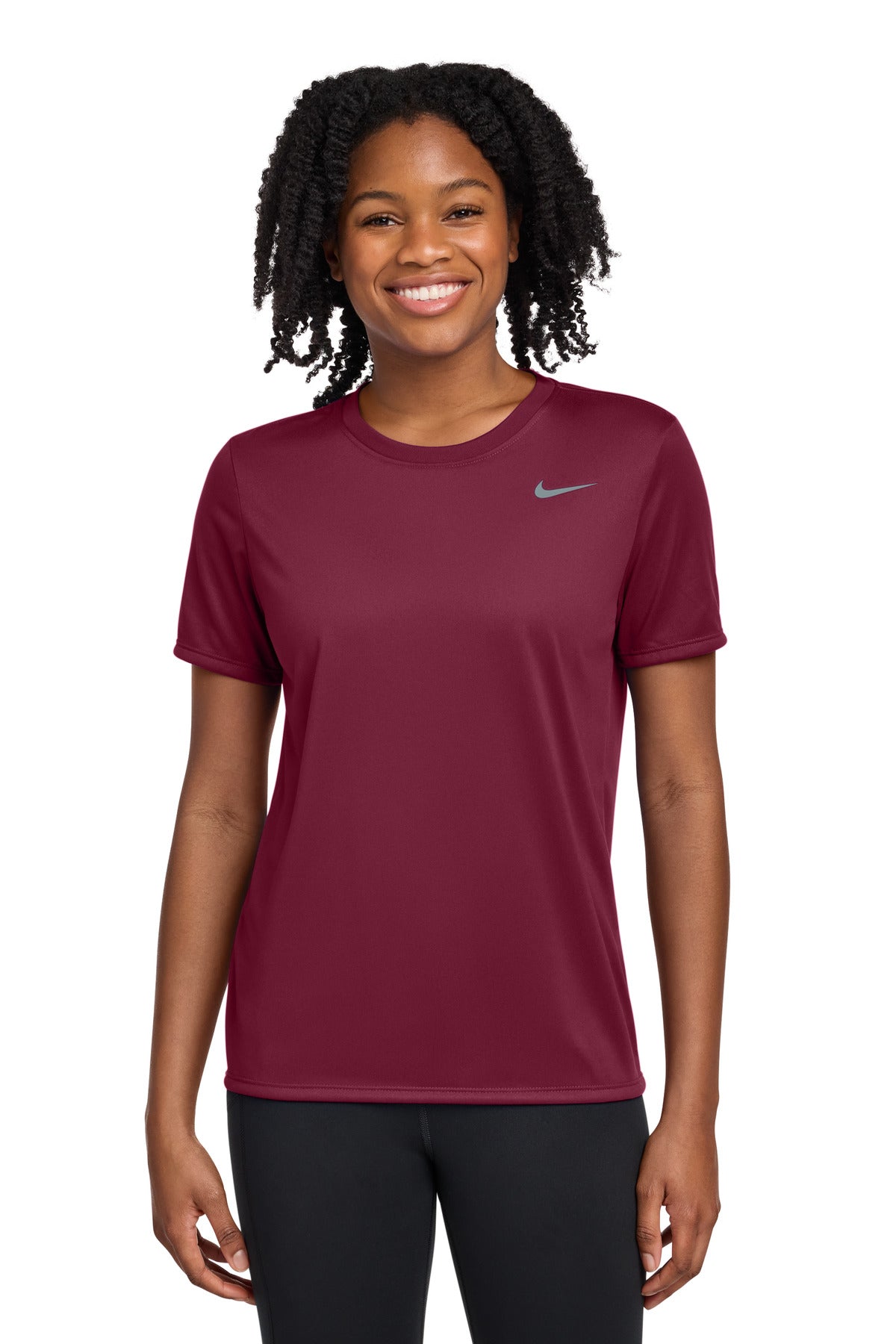 Nike Women's Team rLegend Tee DV7312 - Team Maroon - front