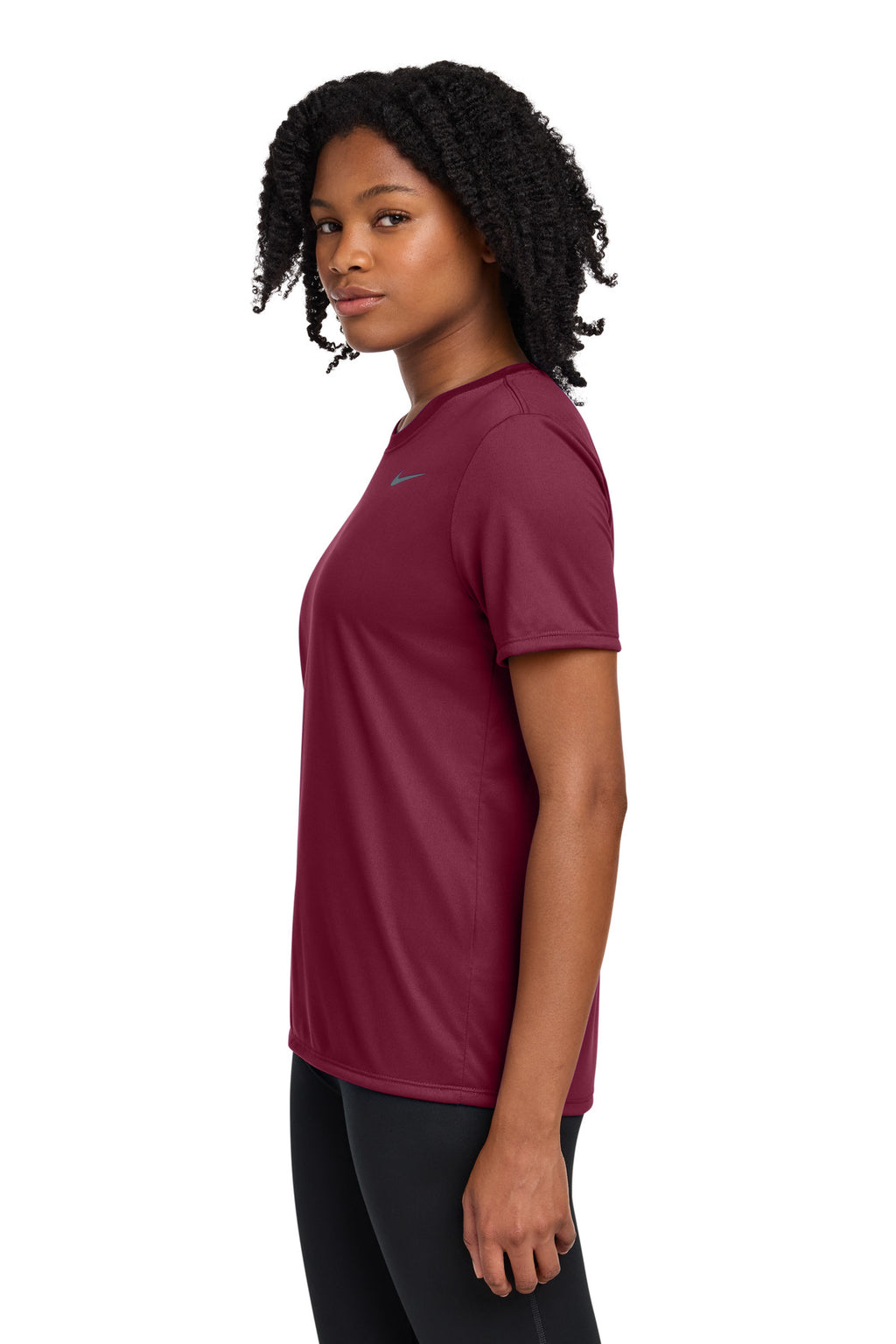 Nike Women's Team rLegend Tee DV7312 - Team Maroon - side