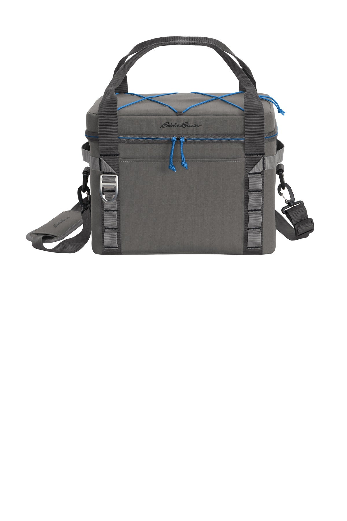 Eddie Bauer Max Cool 24-Can Cooler EB800 - Metal Grey/ Expedition Blue - front