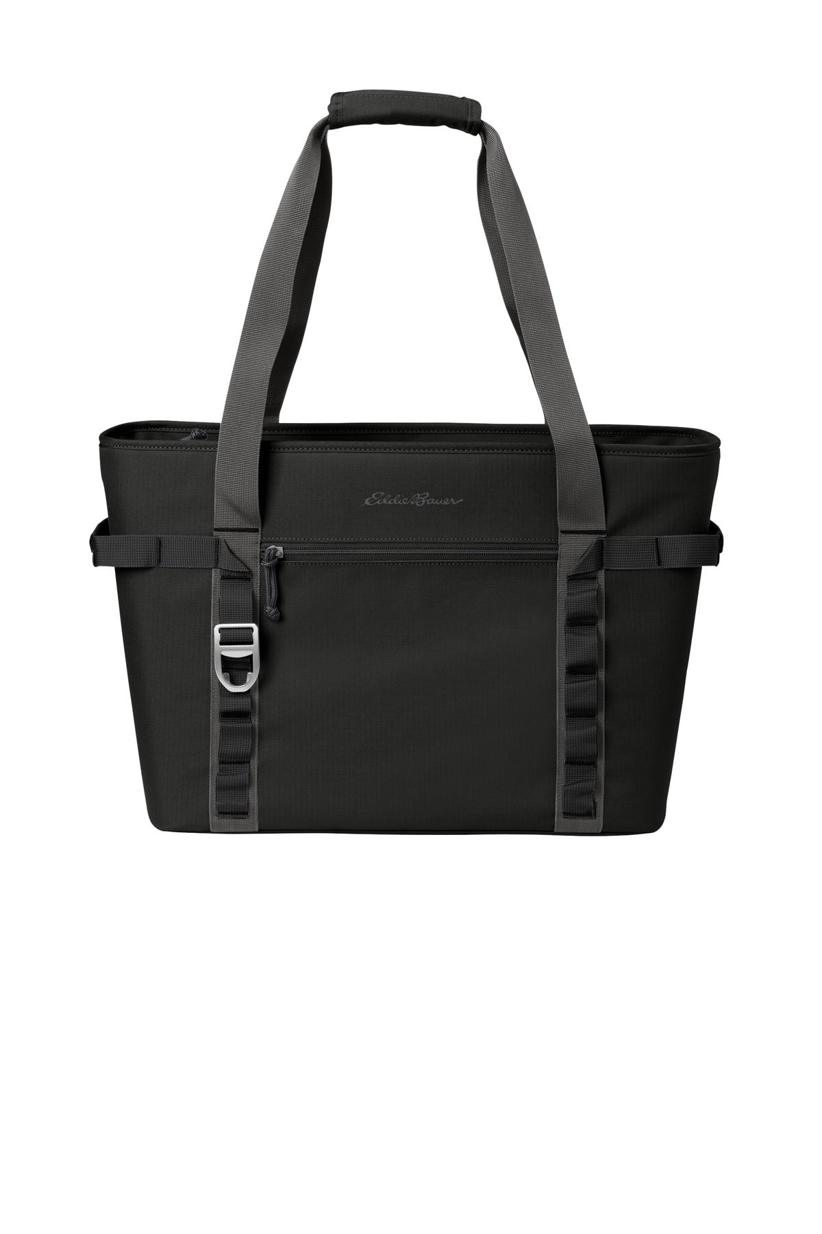 Eddie Bauer Max Cool Tote Cooler EB801 - Black/ Grey Steel - front