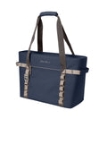 Eddie Bauer Max Cool Tote Cooler EB801 - River Blue Navy/ Chrome - front