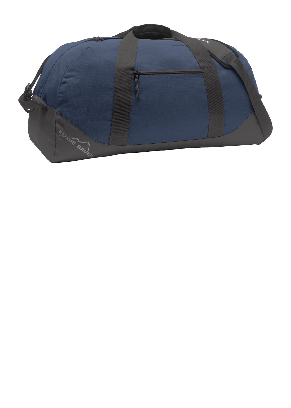 Eddie Bauer Large Ripstop Duffel. EB901 - Coast Blue/ Grey Steel - front