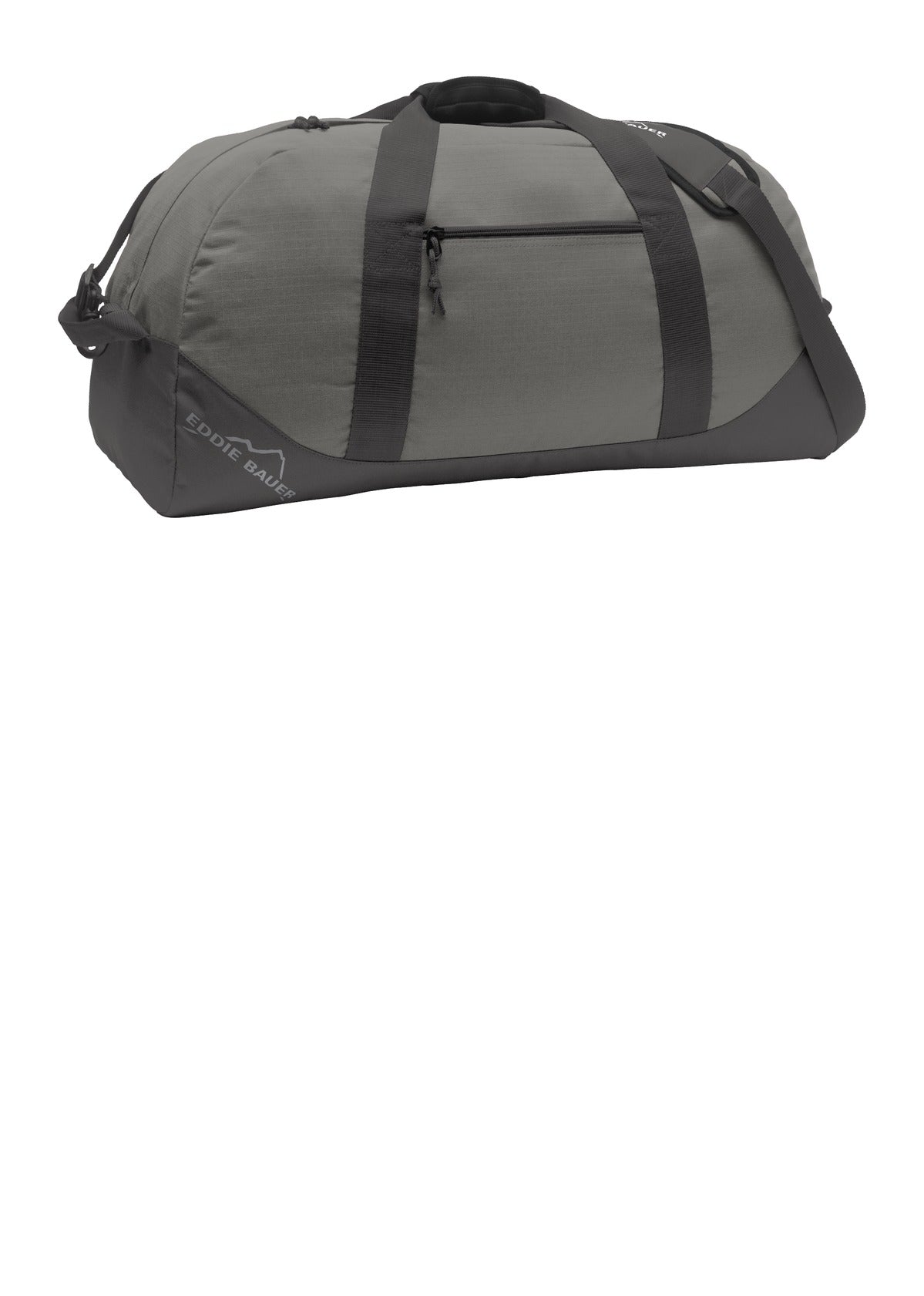 Eddie Bauer Large Ripstop Duffel. EB901 - Pewter Grey/ Grey Steel - front