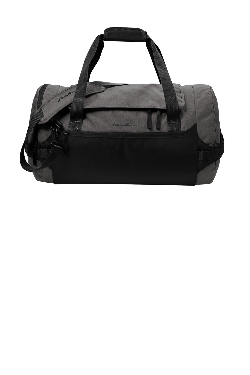 Eddie Bauer Tour Duffel EB905 - Grey Steel Heather/ Black - front