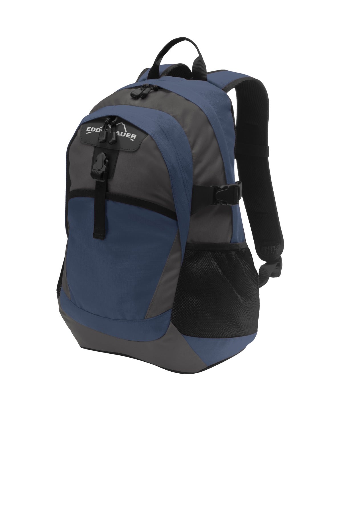 Eddie Bauer Ripstop Backpack. EB910 - Coast Blue/ Grey Steel - front