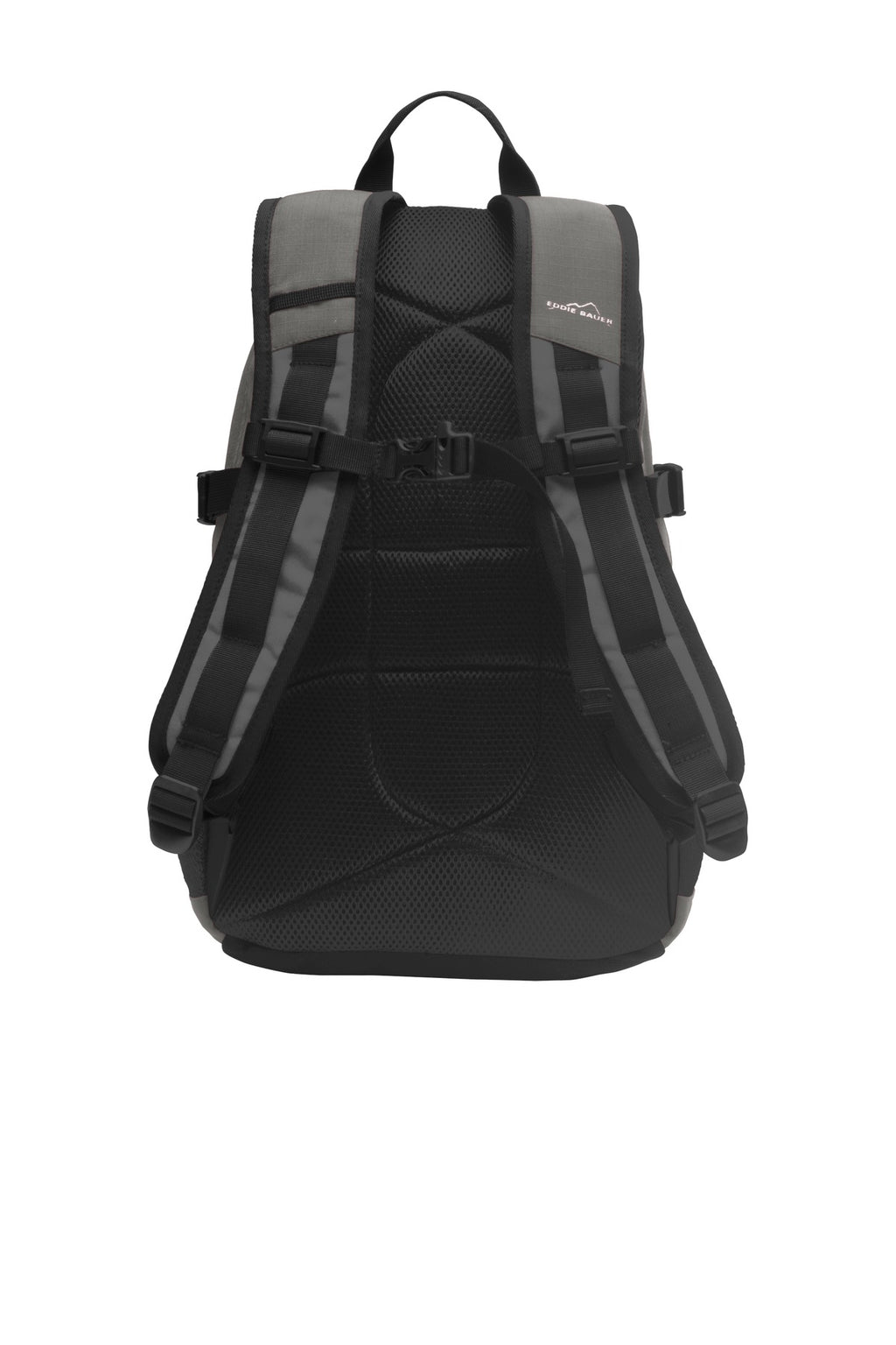 Eddie Bauer Ripstop Backpack. EB910 - Pewter Grey/ Grey Steel - back
