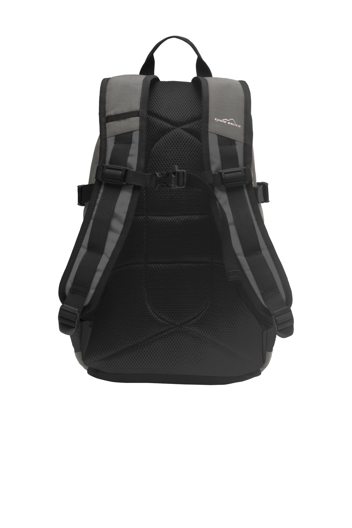 Eddie Bauer Ripstop Backpack. EB910 - Pewter Grey/ Grey Steel - back