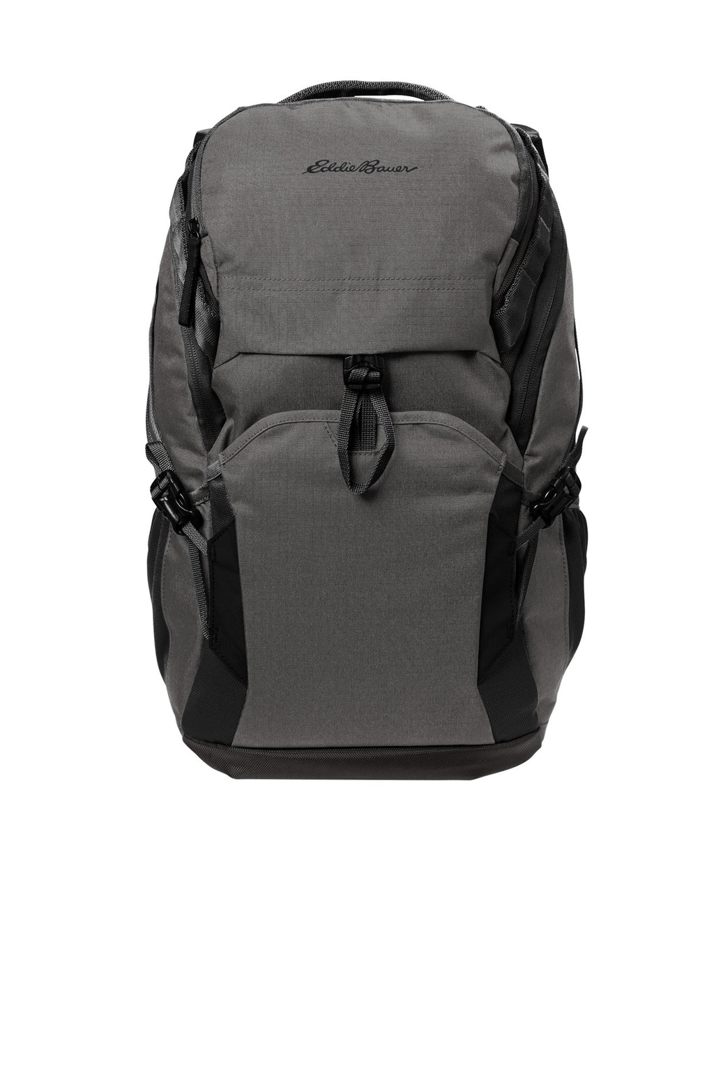 Eddie Bauer Tour Backpack EB915 - Grey Steel Heather/ Black - front