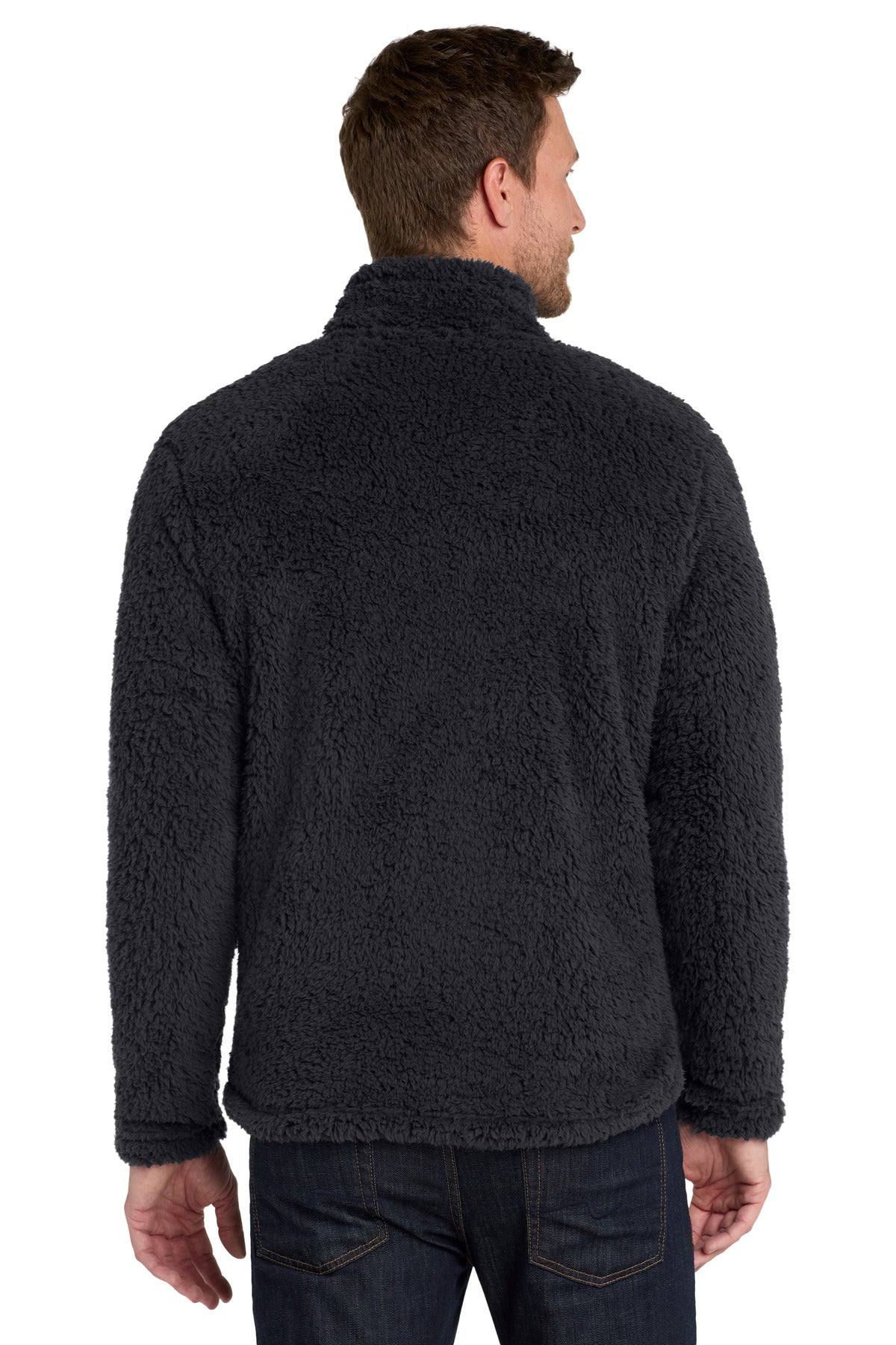 Port Authority Cozy 1/4-Zip Fleece F130 - Charcoal - back