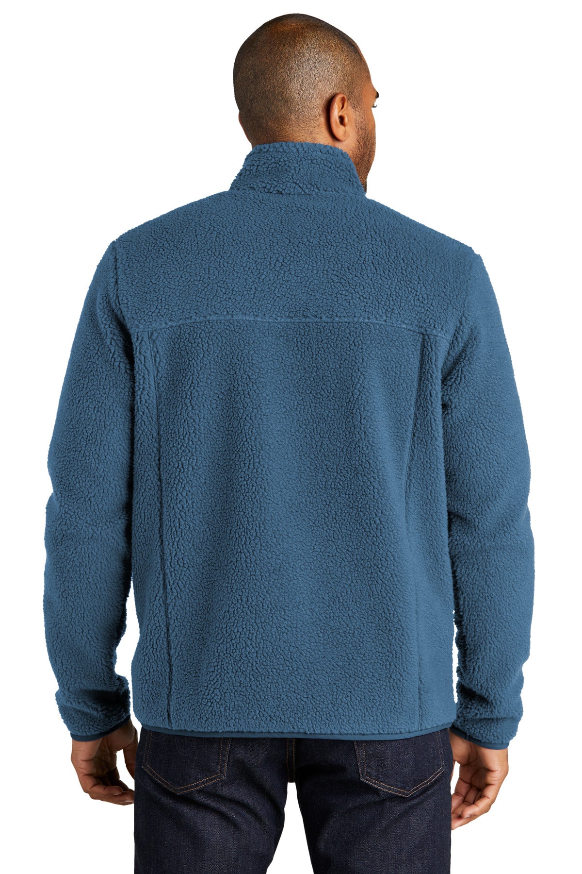 Port Authority Camp Fleece Snap Pullover F140 - Regatta Blue - back