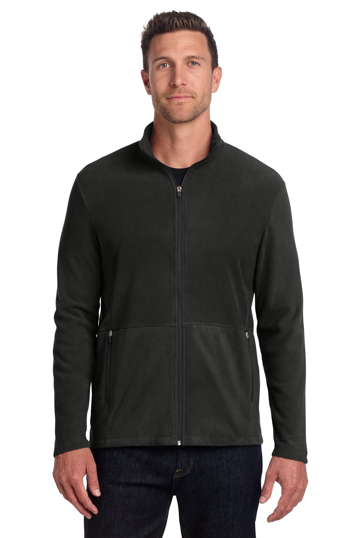 Port Authority Accord Microfleece Jacket F151 - Black - front