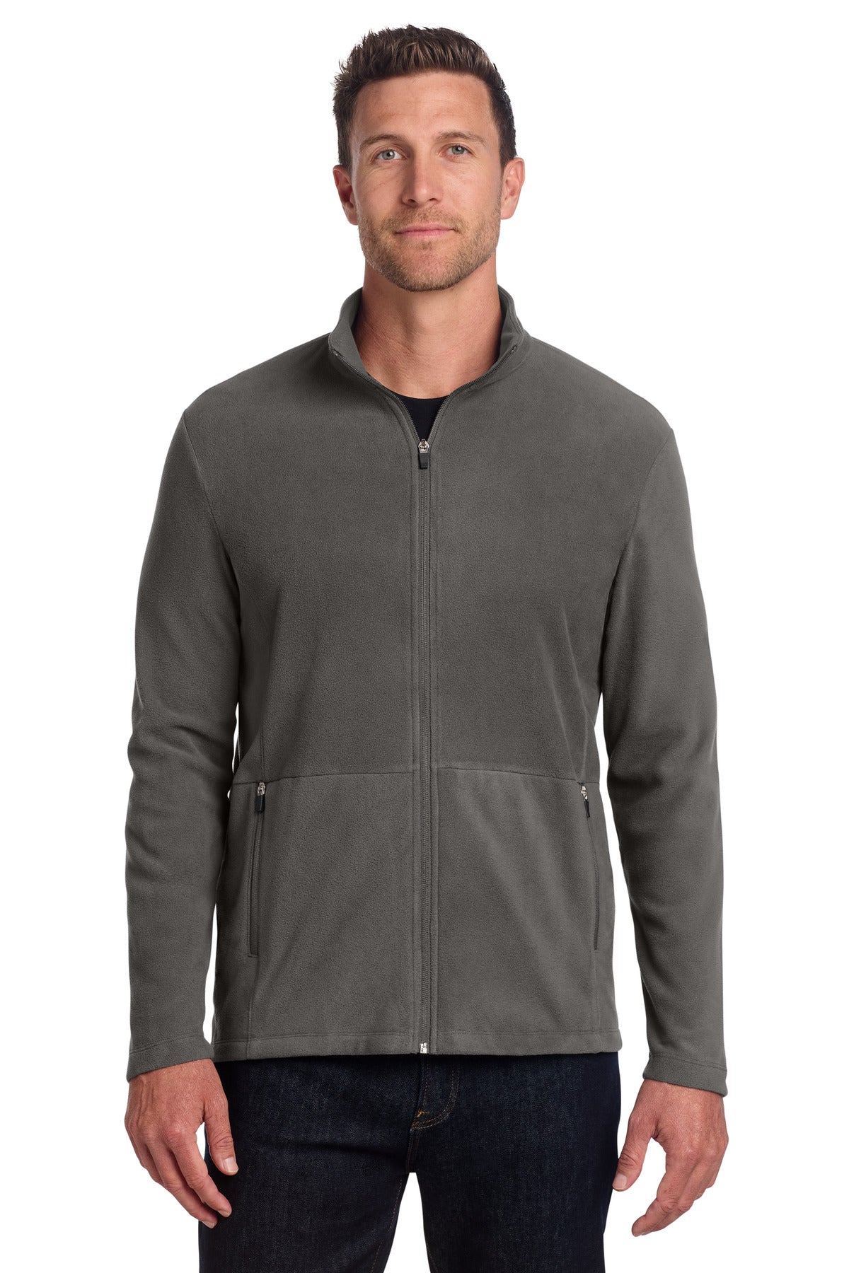 Port Authority Accord Microfleece Jacket F151 - Pewter - front