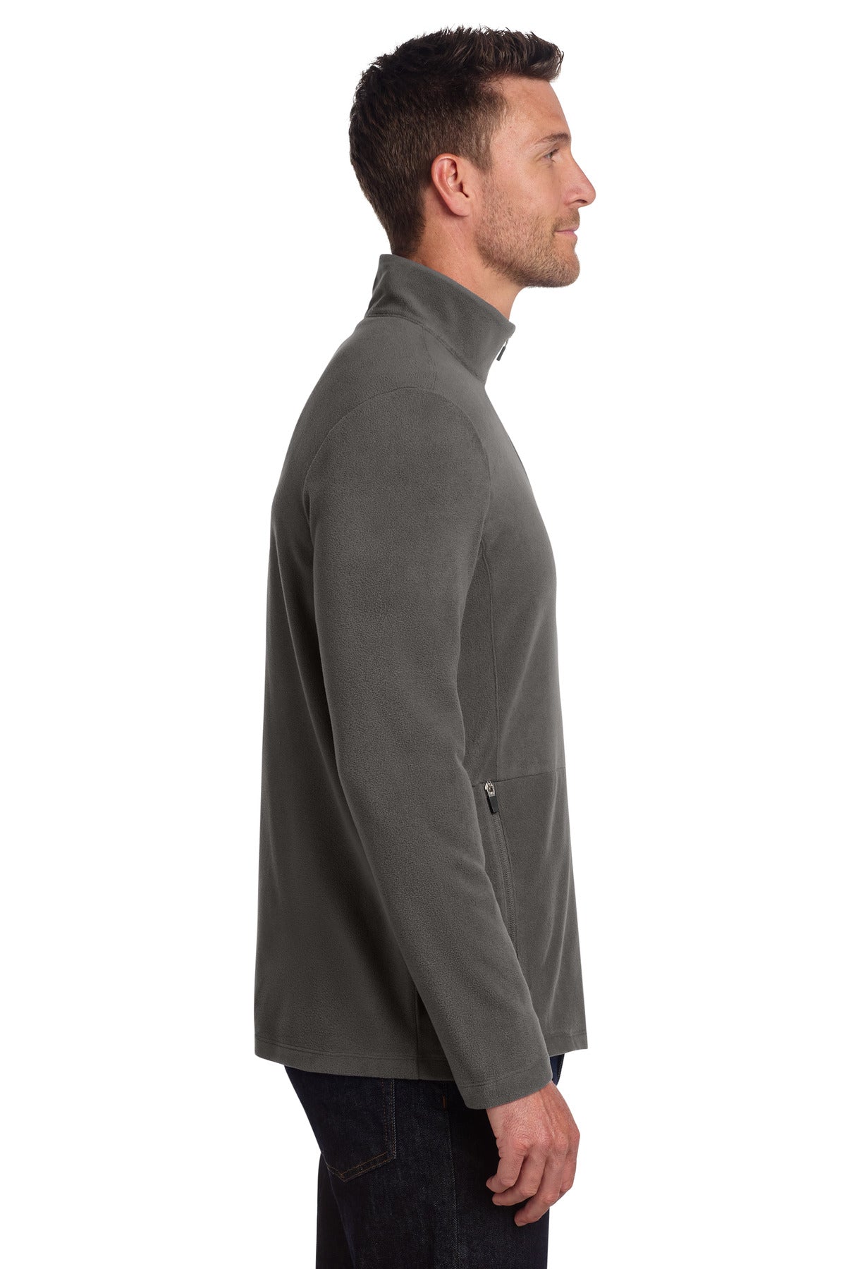 Port Authority Accord Microfleece Jacket F151 - Pewter - side