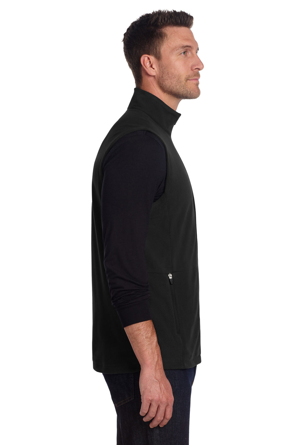 Port Authority Accord Microfleece Vest F152 - Black - side