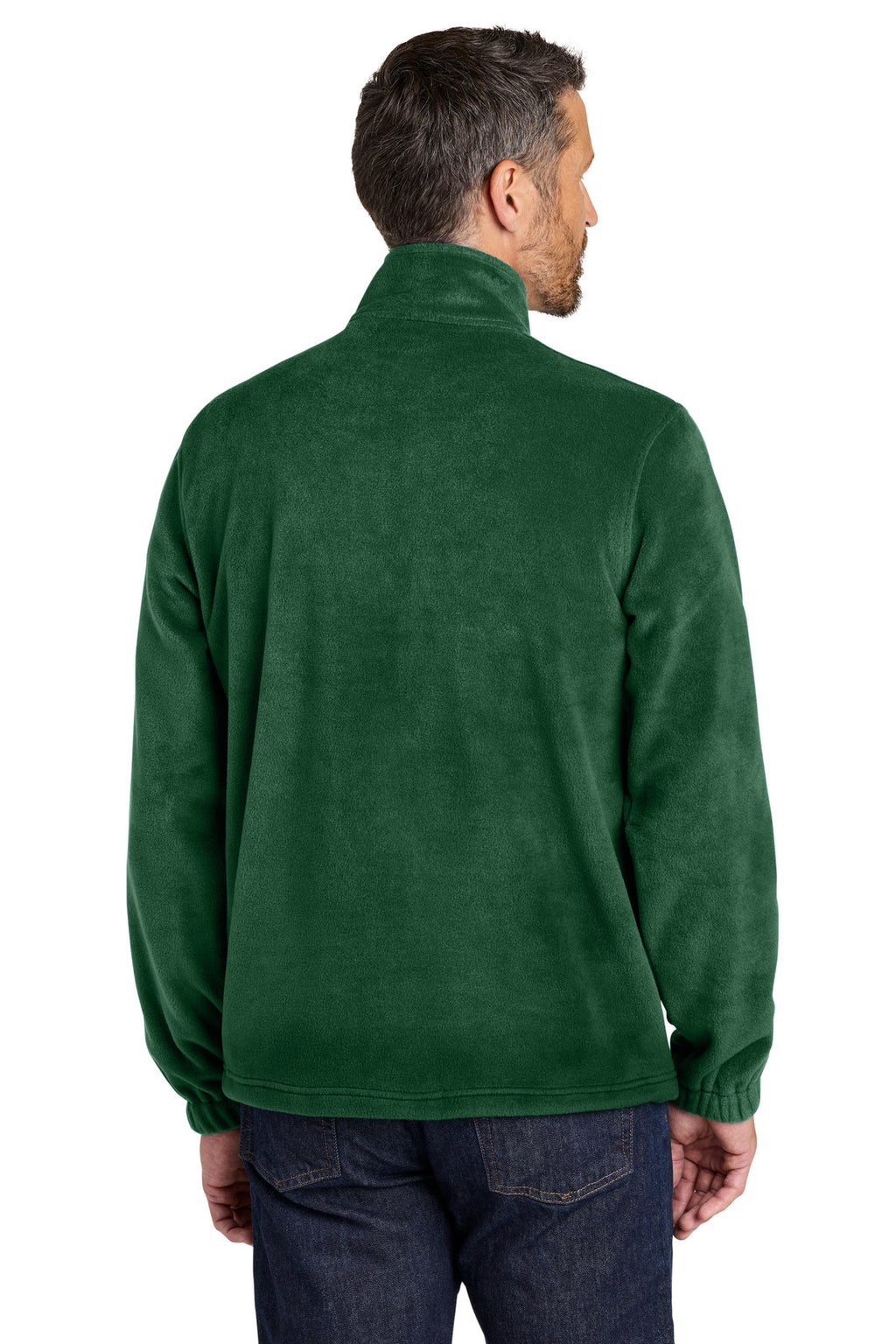 Port Authority Plush Fleece Full-Zip Jacket F190 - Dark Green - back