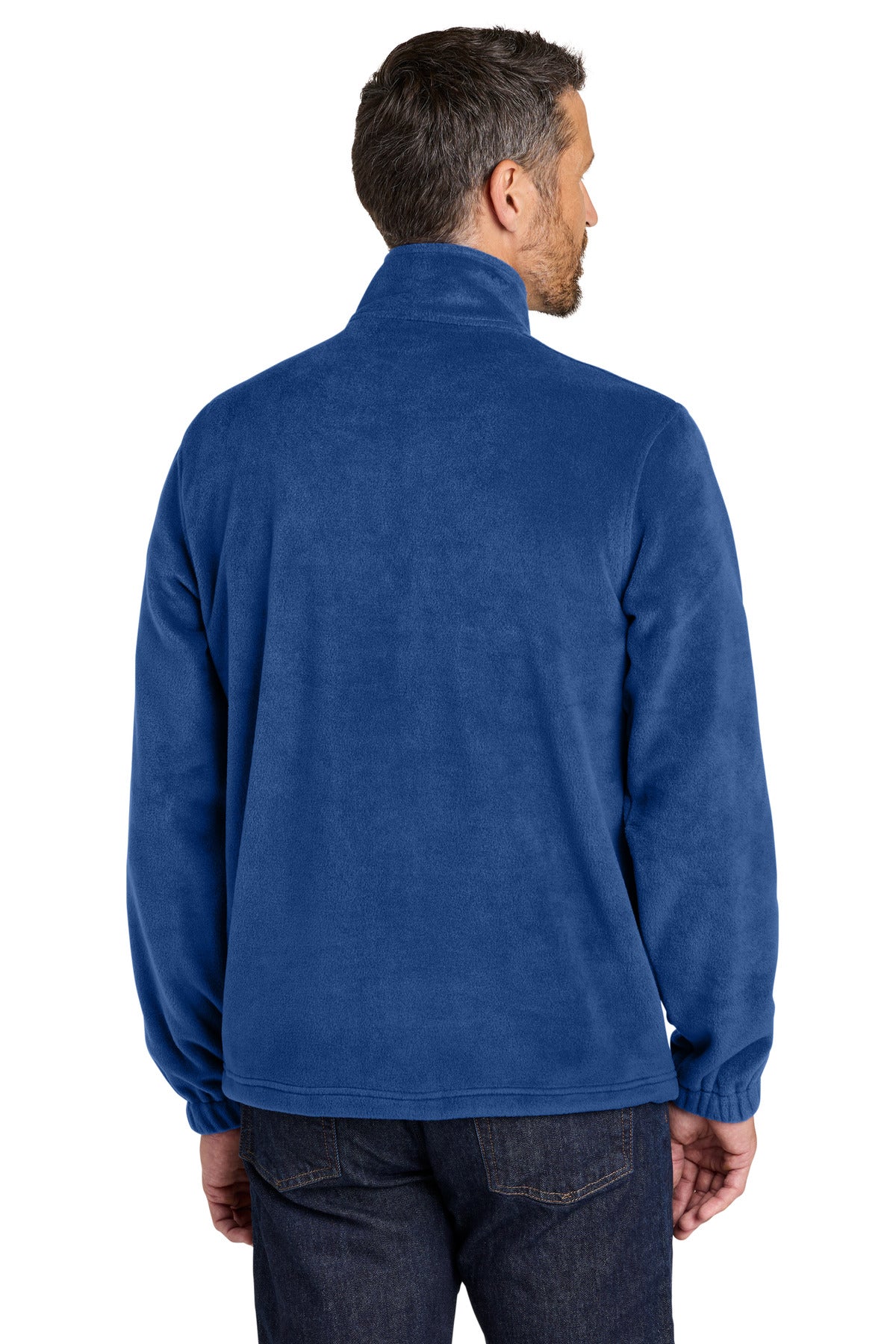 Port Authority Plush Fleece Full-Zip Jacket F190 - Royal - back