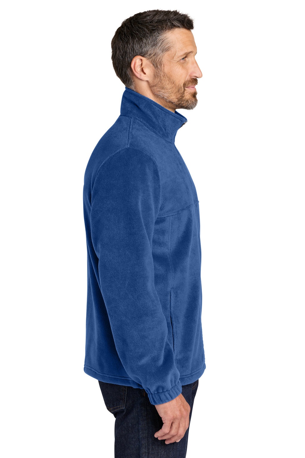 Port Authority Plush Fleece Full-Zip Jacket F190 - Royal - side