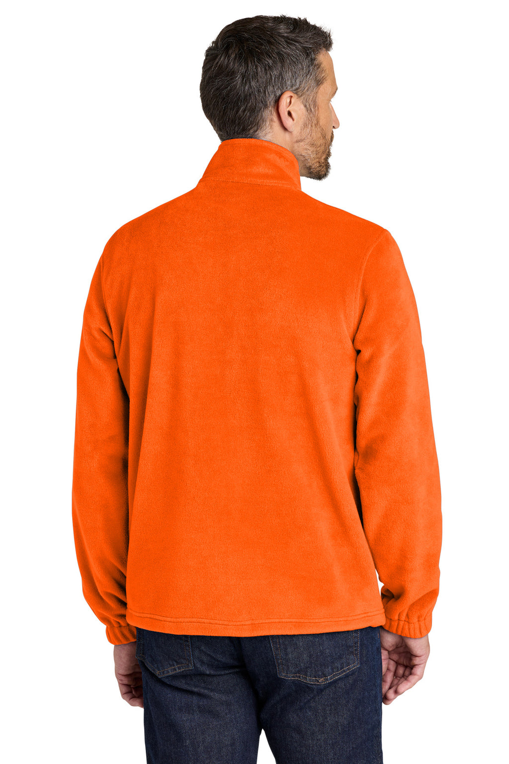 Port Authority Plush Fleece Full-Zip Jacket F190 - S. Orange - back