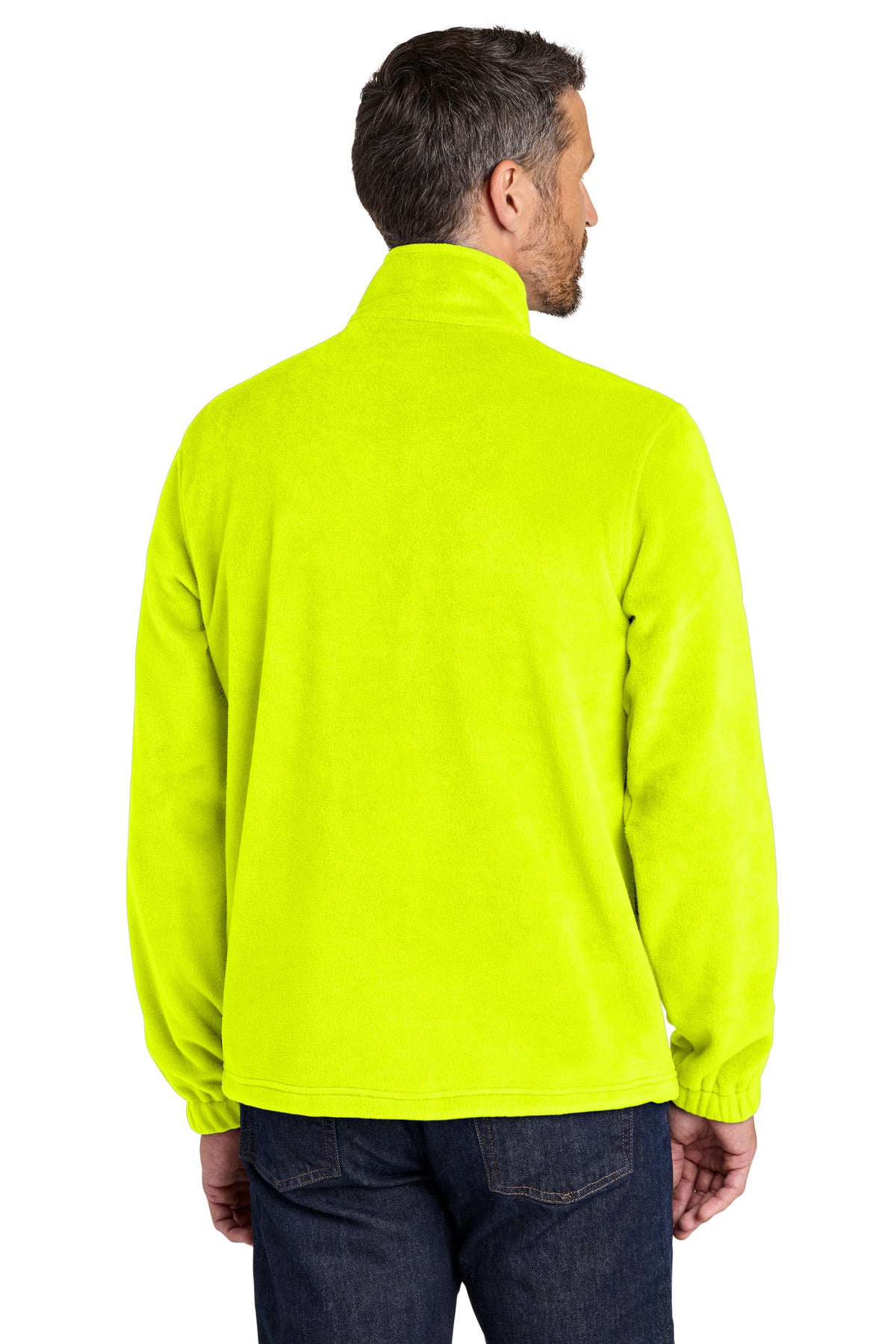 Port Authority Plush Fleece Full-Zip Jacket F190 - S. Yellow - back