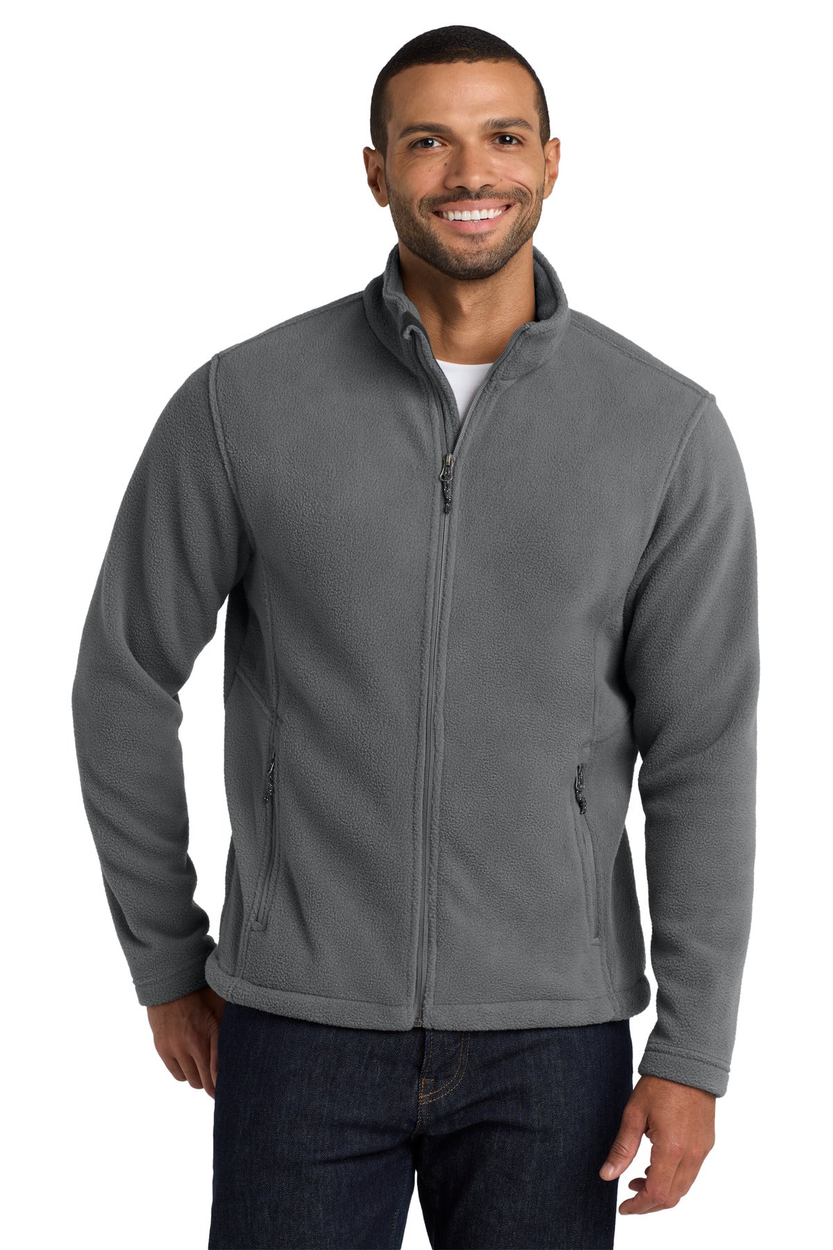 Port Authority Value Fleece Jacket. F217 - Deep Smoke - front