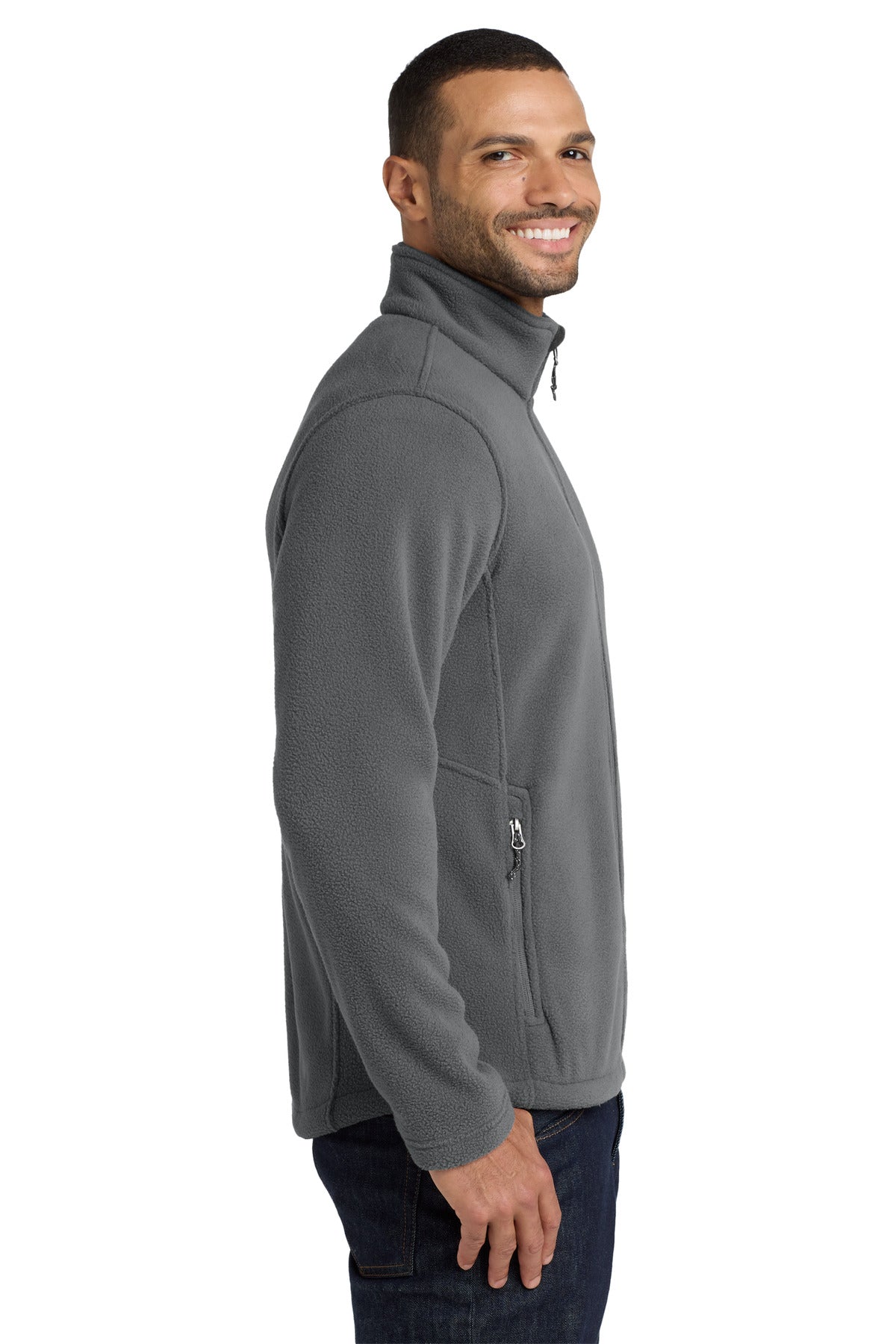 Port Authority Value Fleece Jacket. F217 - Deep Smoke - side