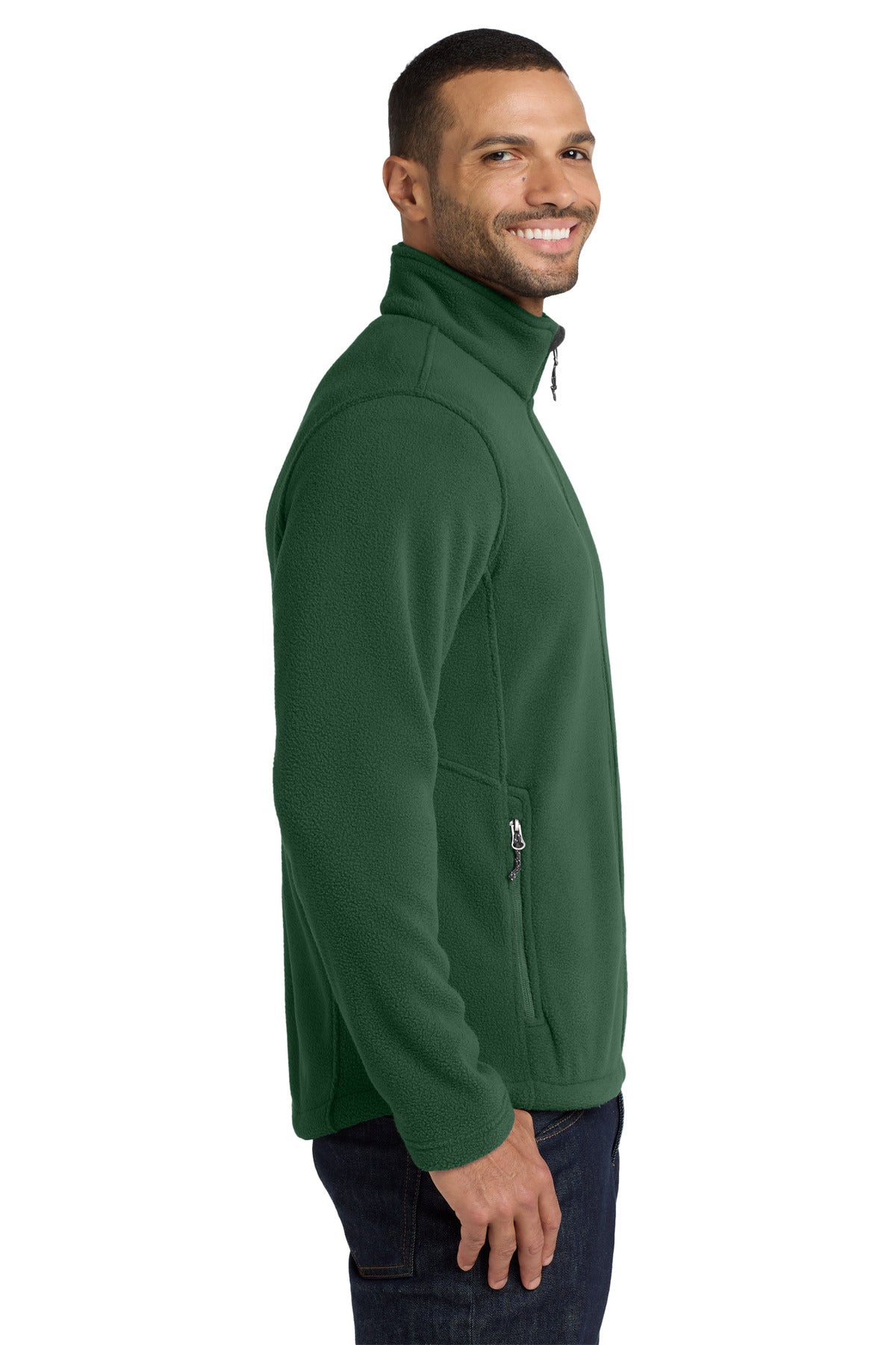 Port Authority Value Fleece Jacket. F217 - Forest Green - side
