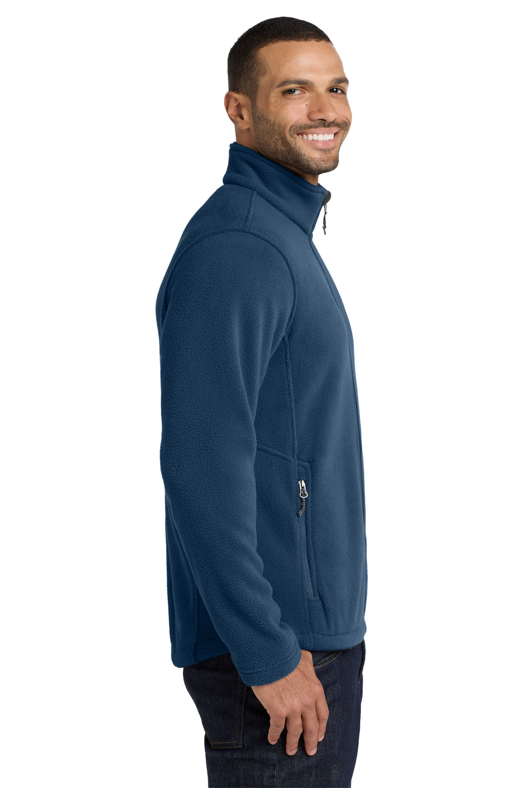 Port Authority Value Fleece Jacket. F217 - Insignia Blue - side