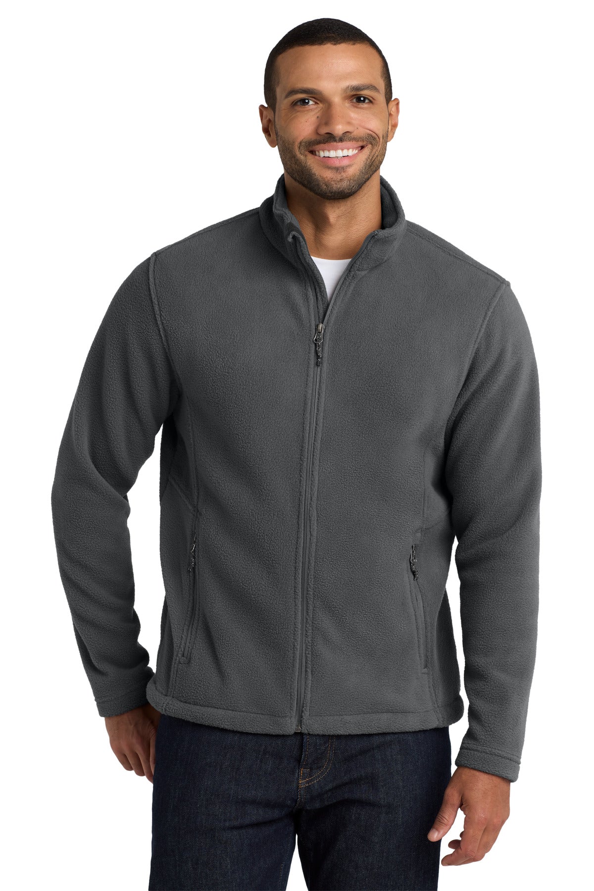 Port Authority Value Fleece Jacket. F217 - Iron Grey - front