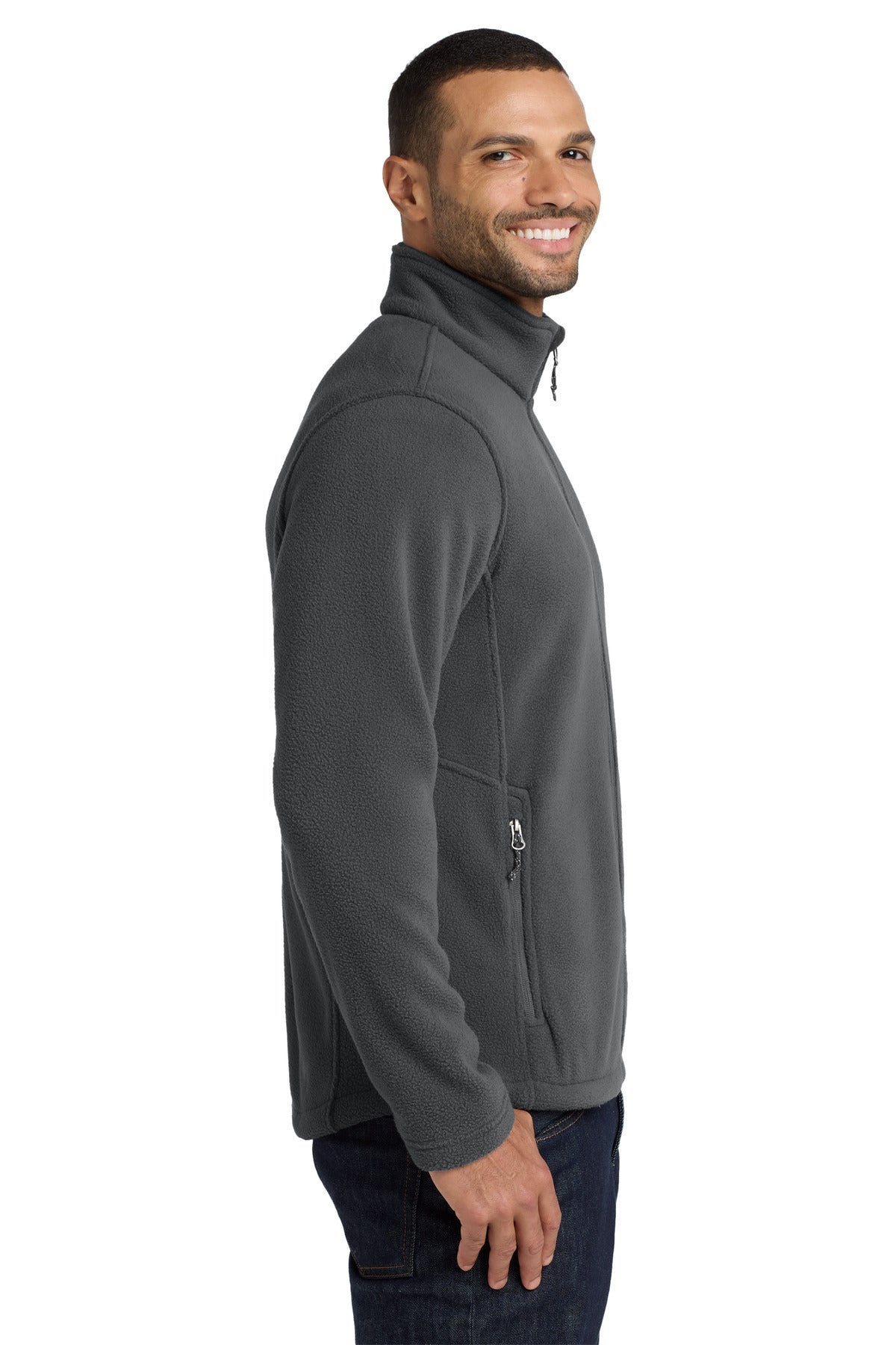 Port Authority Value Fleece Jacket. F217 - Iron Grey - side