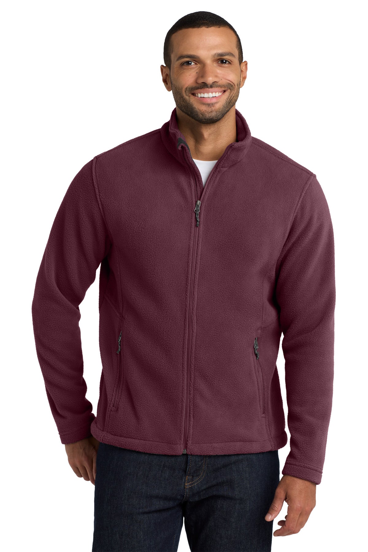 Port Authority Value Fleece Jacket. F217 - Maroon - front