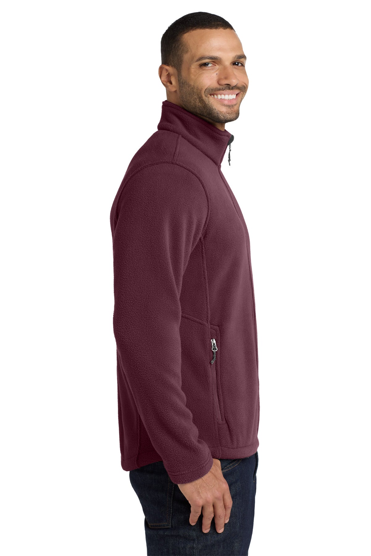 Port Authority Value Fleece Jacket. F217 - Maroon - side
